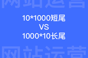 10个1000指数的短尾词和1000个10指数的长尾词哪个流量更高？