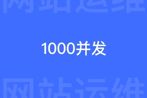 网站要满足1000并发需要什么配置