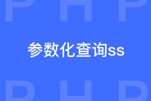 参数化查询bind_param(“ss”的ss是什么意思，还有哪些参数